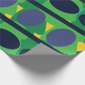 Farbenfroh Abstrakt, modern geometrisch Geschenkpapier (Ecke)