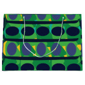 Farbenfroh Abstrakt, modern geometrisch Große Geschenktüte (Vorderseite)