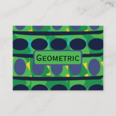 Farbenfroh Abstrakt, modern geometrisch Visitenkarte (Vorderseite)