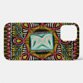 Farbenfroh abstrakt: Quadrat-Taschendesign. Case-Mate iPhone Hülle (Rückseite (Horizontal))