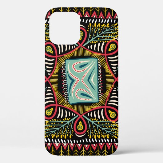 Farbenfroh abstrakt: Quadrat-Taschendesign. Case-Mate iPhone Hülle (Rückseite)