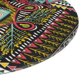 Farbenfroh abstrakt: Quadrat-Taschendesign. Schneidebrett (Ecke)