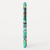 Farbenfroh Abstrakt Retro Paisley Case-Mate iPhone Hülle (Hinten/Links)