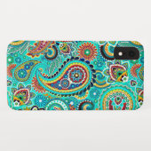 Farbenfroh Abstrakt Retro Paisley Case-Mate iPhone Hülle (Rückseite (Horizontal))