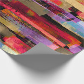 farbenfroh Abstrakt und Glitzer Geschenkpapier (Ecke)