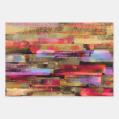 farbenfroh Abstrakt und Glitzer Geschenkpapier Set (Vorderseite 2)