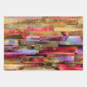 farbenfroh Abstrakt und Glitzer Geschenkpapier Set (Vorderseite)