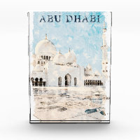 Farbenfroh Abu Dhabi VAE Denkmal