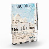 Farbenfroh Abu Dhabi VAE Denkmal Fotoblock (Links)