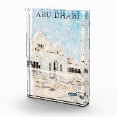 Farbenfroh Abu Dhabi VAE Denkmal Fotoblock (Rechts)