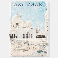 Farbenfroh Abu Dhabi VAE Denkmal