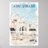 Farbenfroh Abu Dhabi VAE Denkmal