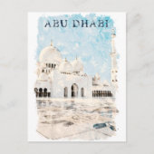 Farbenfroh Abu Dhabi VAE Denkmal Postkarte (Vorderseite)