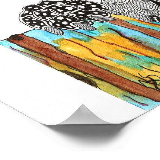 Farbenfroh Adoptier ein Dog Poster - 16" x 20" (Ecke)