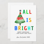 farbenfroh alles ist schöne Weihnachten (Vorne/Hinten)