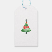 farbenfroh alles ist schöne Weihnachten Geschenkanhänger (Rückseite)