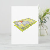 Farbenfroh amerikanisches Geld Bargeld und Münzen Einladung (Stehend Vorderseite)