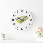 Farbenfroh amerikanisches Geld Bargeld und Münzen Große Wanduhr