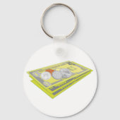 Farbenfroh amerikanisches Geld Bargeld und Münzen Schlüsselanhänger (Vorderseite)