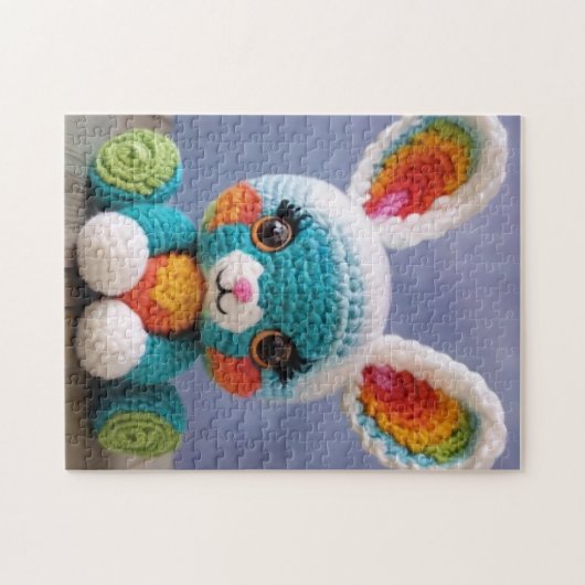 Farbenfroh Amigurumi Bunny | Adortable Rabbit Croc Puzzle (Horizontal)