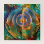 farbenfroh, anderweitig Abstrakt Puzzle (Horizontal)