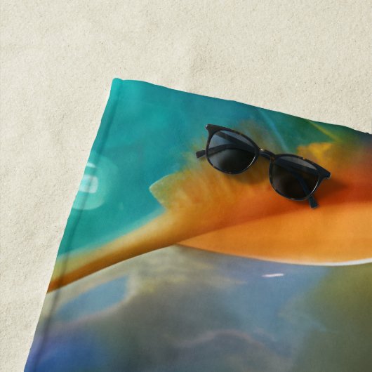 farbenfroh, anderweitig Abstrakt Strandtuch (Beispiel)