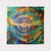 farbenfroh, anderweitig Abstrakt Wandteppich (Vorderseite)