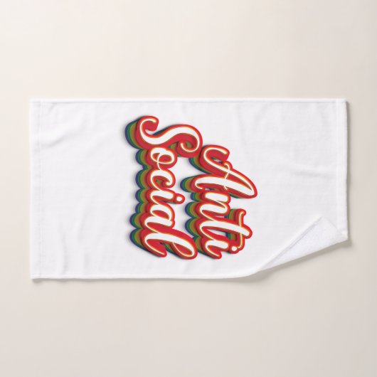 farbenfroh antisozial badhandtuch set (Handtuch)