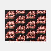 farbenfroh antisozial fußmatte (Vorderseite)