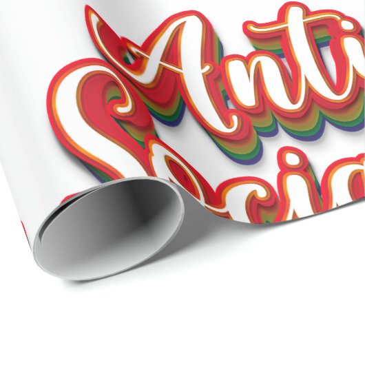 farbenfroh antisozial geschenkpapier (Rolleneckpunkt)