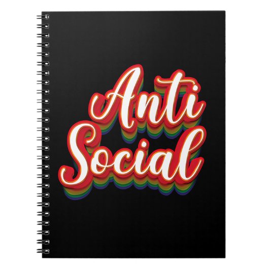 farbenfroh antisozial notizblock (Vorderseite)