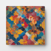 Farbenfroh Arabesque Abstrakt - Geometrisches Deko Fotoplatte (Vorderseite)