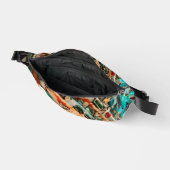 Farbenfroh aufgereihtes Mosaik Bauchtasche (Offen)