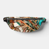 Farbenfroh aufgereihtes Mosaik Bauchtasche (Ablage )