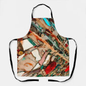 Farbenfroh aufgereihtes Mosaik Schürze (Vorderseite)