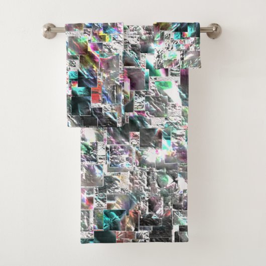 Farbenfroh aussehen wie quadratische dvd Ausschnit Badhandtuch Set (Insitu)