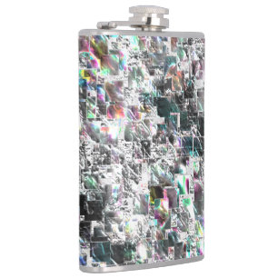 Farbenfroh aussehen wie quadratische dvd Ausschnit Flachmann