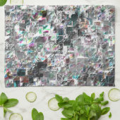 Farbenfroh aussehen wie quadratische dvd Ausschnit Geschirrtuch (Gefaltet)