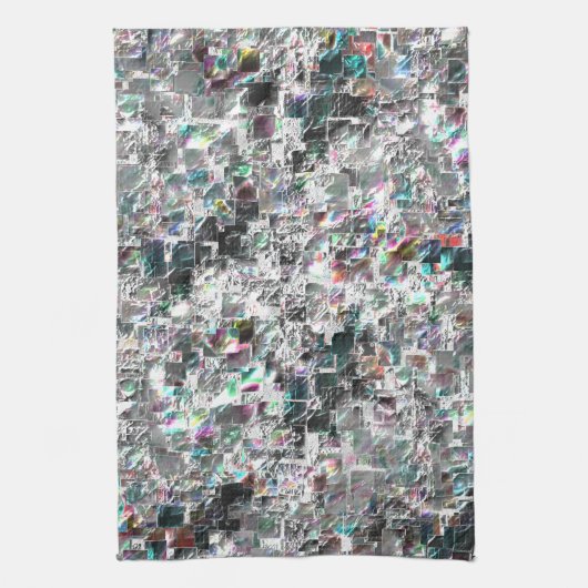 Farbenfroh aussehen wie quadratische dvd Ausschnit Geschirrtuch (Vertikal)