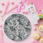 Farbenfroh aussehen wie quadratische dvd Ausschnit Pappteller (Party)