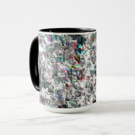 Farbenfroh aussehen wie quadratische dvd Ausschnit Tasse