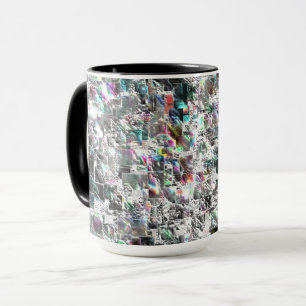 Farbenfroh aussehen wie quadratische dvd Ausschnit Tasse