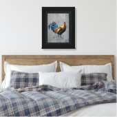 Farbenfroh Bantam Rooster Leinwanddruck (Insitu (Schlafzimmer))
