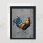 Farbenfroh Bantam Rooster Postkarte (Vorne/Hinten)