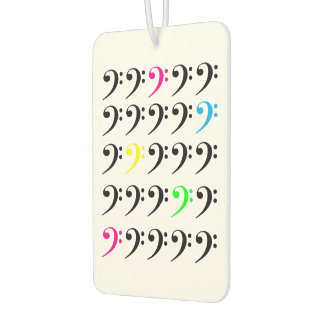 Farbenfroh Bass Clef Autolufterfrischer