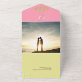 Farbenfroh bei der Goldhochzeit All In One Einladung (Außenbereich)