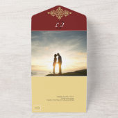 Farbenfroh bei der Goldhochzeit All In One Einladung (Außenbereich)