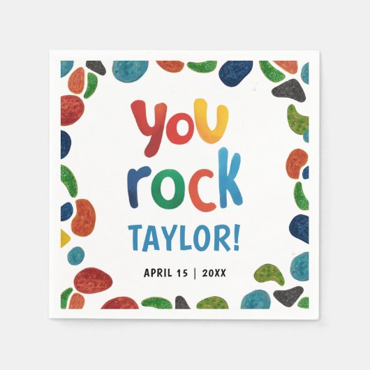 Farbenfroh beim Rock Klettersteig Adrenalin Pinsel Serviette (Vorderseite)