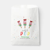 Farbenfroh, bereit zum Pop Eiscreme Babydusche Geschenktütchen (Vorderseite)