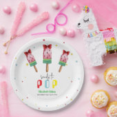 Farbenfroh, bereit zum Pop Eiscreme Babydusche Pappteller (Party)